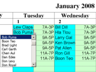 Automatically Schedule Your Employees to 3 Shifts with Excel screenshot